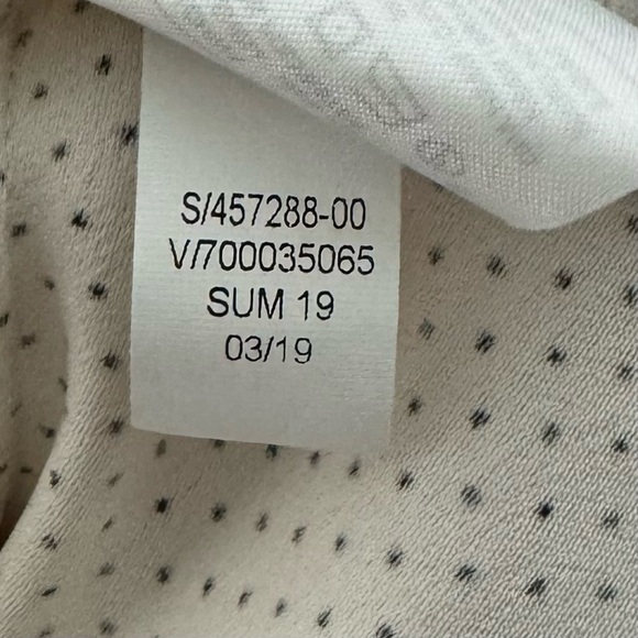 NWT Ruffle-Hem Sheath Dress Banana Republic Factory Off White Dot Size 8 - Picture 11 of 11